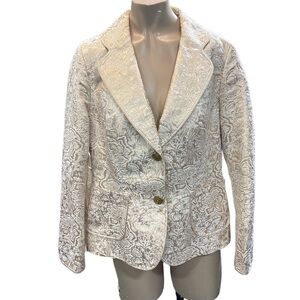 Gold, Metallic Blazer